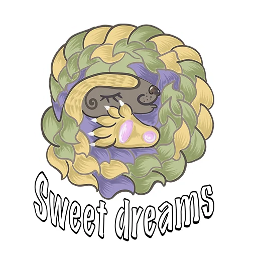 Стикер Funny Pangolin