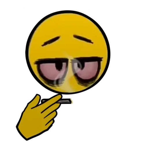 Стикер Смайлик блин