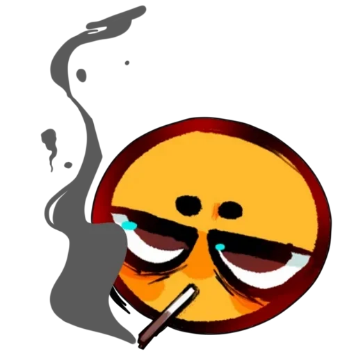 Стикер Смайлик блин