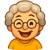 Эмодзи Милая бабуля