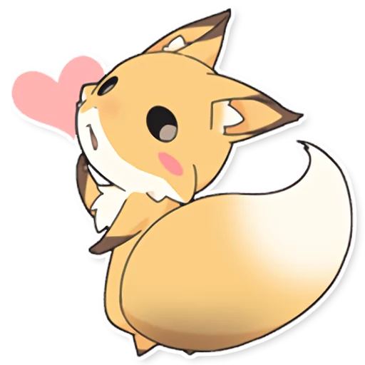 Стикер Girly Fox Remastered