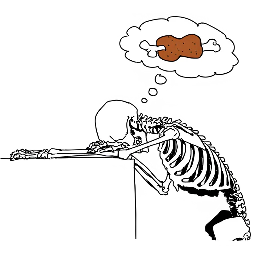 Стикер Груда костей ч.1