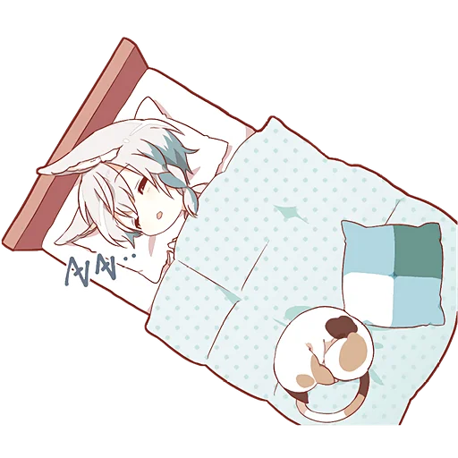 Стикер Шапочка и Волчонок