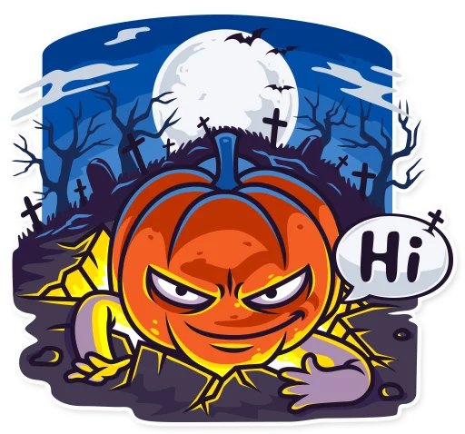 Стикер Halloween Ghost