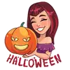 Стикер Halloween Girl