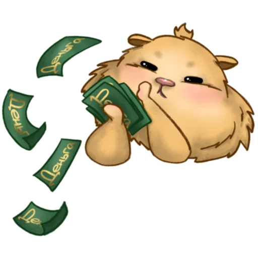 Стикер Хомяк Инвестор