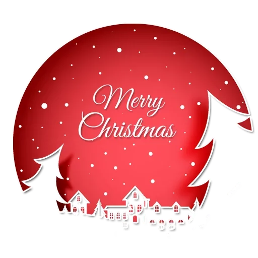 Стикер Happy Merry Christmas