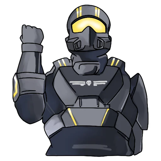 Стикер Helldivers Red Caffeine