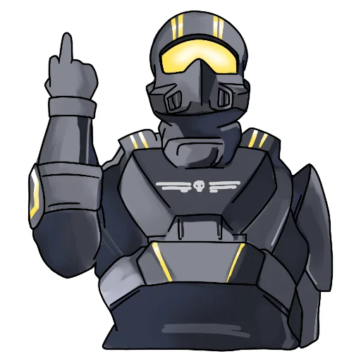 Стикер Helldivers Red Caffeine