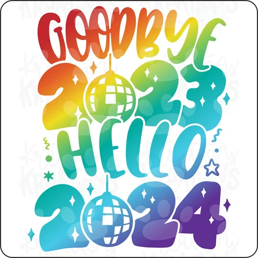 Стикер Hello 2024