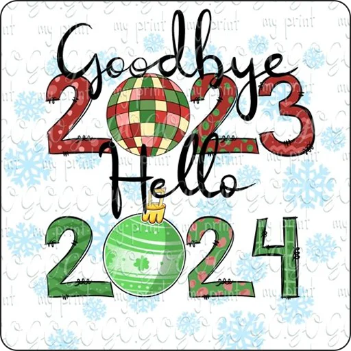 Стикер Hello 2024