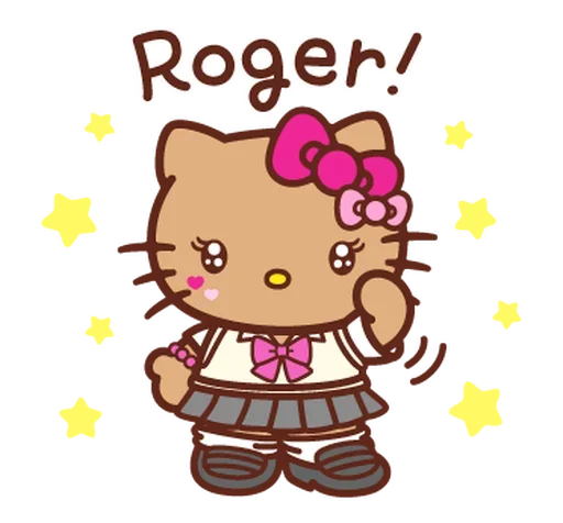 Стикер Gyaru Hello Kitty