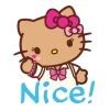 Эмодзи Gyaru Hello Kitty