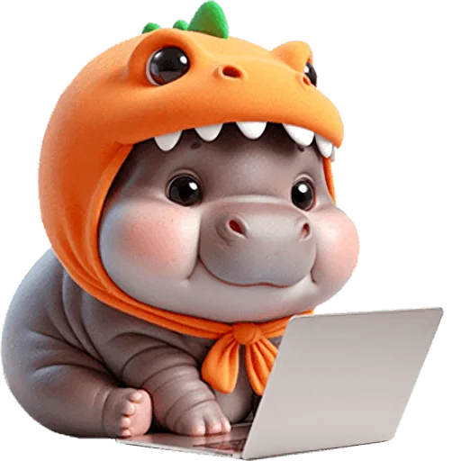 Эмодзи Бегемотики Дино