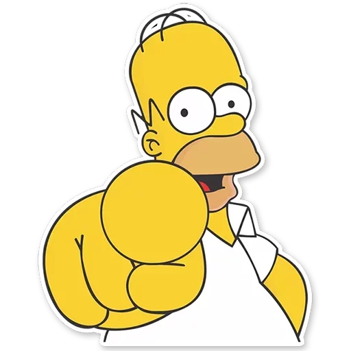 Стикер Homer Simpson
