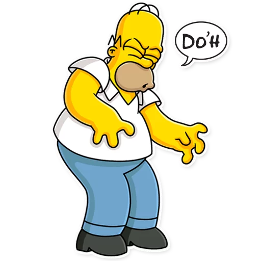 Стикер Homer Simpson