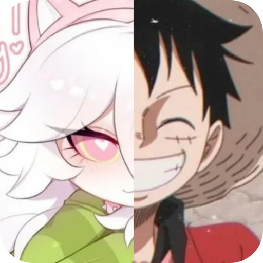 Стикер Cattail or Luffy