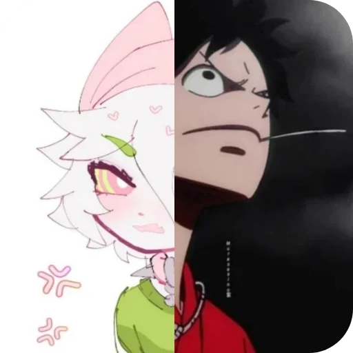 Стикер Cattail or Luffy