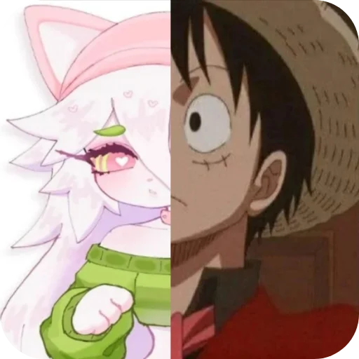 Стикер Cattail or Luffy