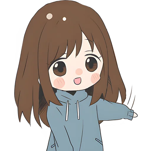 Стикер Хвостик тян