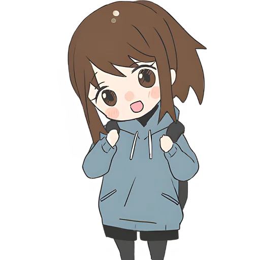 Стикер Хвостик тян