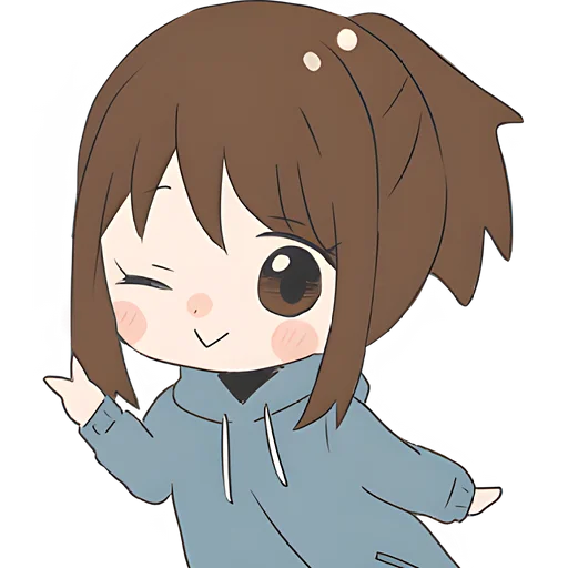 Стикер Хвостик тян