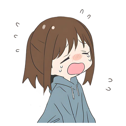 Стикер Хвостик тян