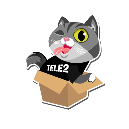 Стикер I love Tele2