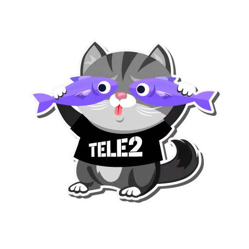 Стикер I love Tele2