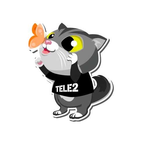Стикер I love Tele2