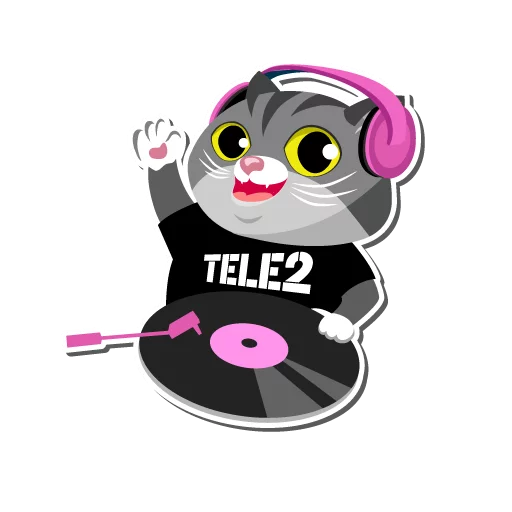 Стикер I love Tele2