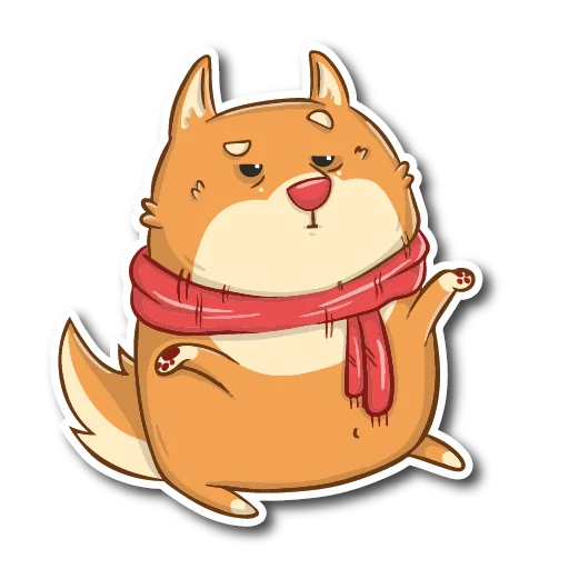 Стикер Пёс Ибу без текста