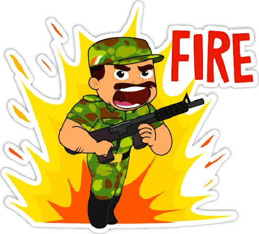 Стикер Indian Army (#Indian) •