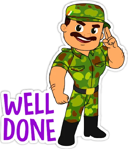 Стикер Indian Army (#Indian) •