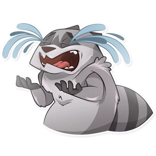 Стикер Jaxon Jed Raccoon