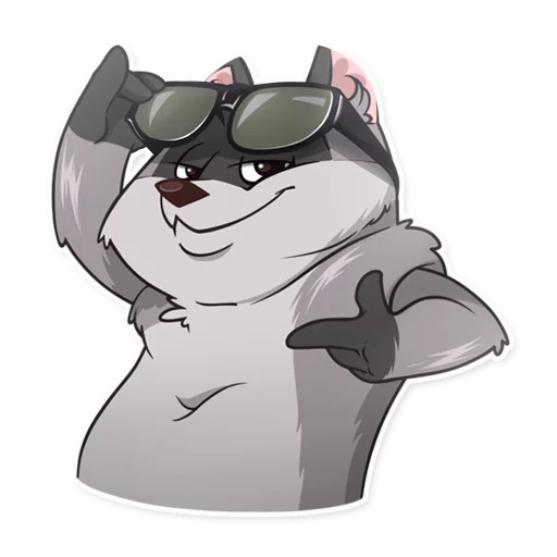 Стикер Jaxon Jed Raccoon