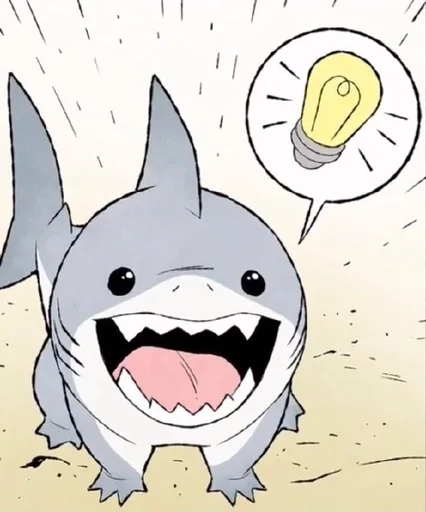 Стикер Jeff the Shark