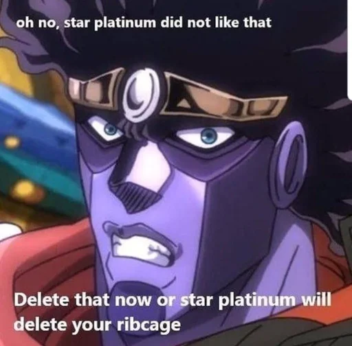 Стикер Literally just jotaro