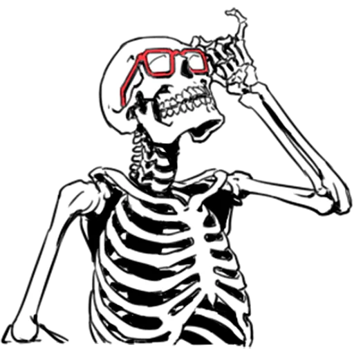 Стикер Груда костей 3