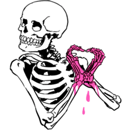 Стикер Груда костей 3