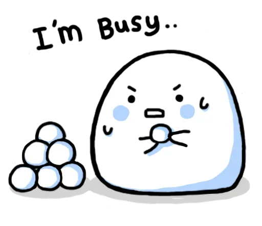 Стикер Just a snowball