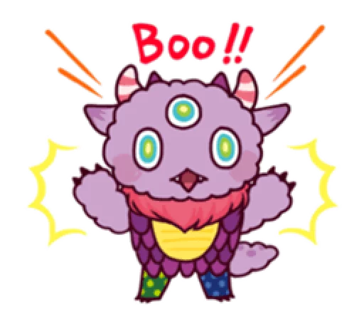 Стикер Kaiju Nemuke Sticker-English ver.