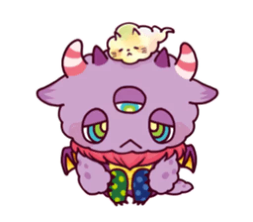 Стикер Kaiju Nemuke Sticker-English ver.