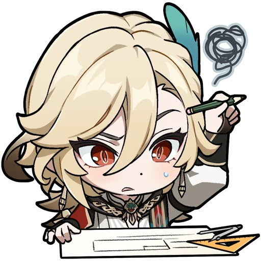 Стикер Картины Паймон 24