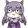 Эмодзи Keqing Waifu Emoji