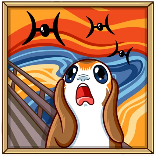 Стикер Porg