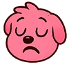 Эмодзи Kind pink dogs
