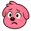 Эмодзи Kind pink dogs