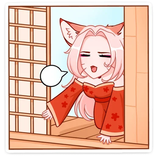 Стикер Lady Ai Kitsune