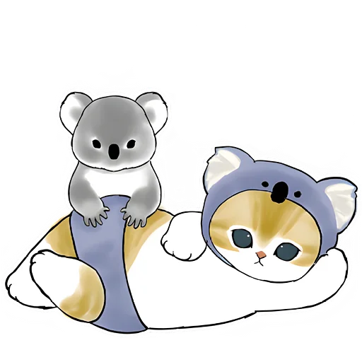 Стикер Котята в костюмах